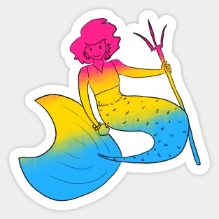 Pan Mermaid Sticker